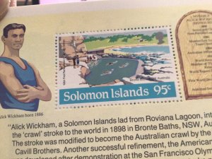 Solomon Islands Olympic Games 1984 complete booklet of stamps Ref 60733 