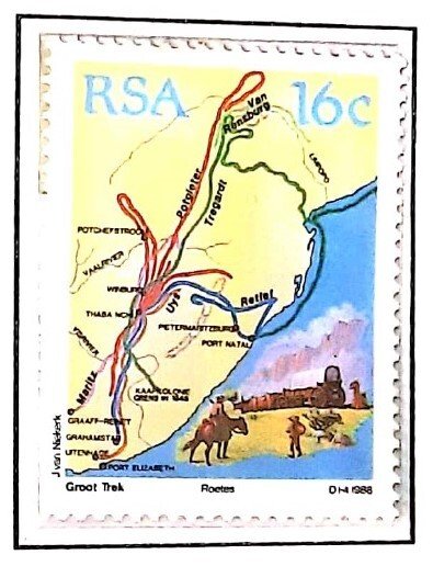 P) 1988 SOUTH AFRICA, ANNIVERSARY THE BÓER MIGRATION, SOUVENIR MINISHEET, MNH