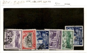 Cyprus, Postage Stamp, #147A, 147B, 148A, 164-166 Used, 1938-44 (AD)
