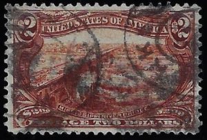 Scott #293 - $850.00 – VF/XF-used – NICE APPEARING. Trivial thins. PSAG Cert.