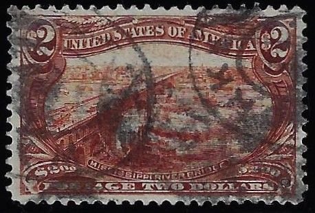 Scott #293 - $850.00 – VF/XF-used – NICE APPEARING. Trivial thins. PSAG Cert.