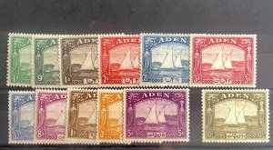 ADEN 1937 DHOW SET OF 12 MINT HINGED HIGH C.V £1,200/-