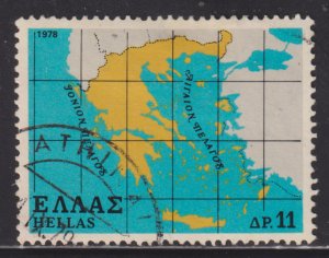 Greece 1286 Map of Greece 1978