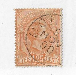 Italy Sc #Q5 1L25c orange used FVF