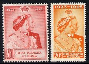 Kenya, Uganda & Tanganyika 1948 KG6 Royal Silver Wedding ...