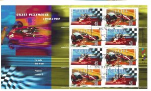 Canada #1648b Used ss, Gilles Villeneuve, formula one driver, issued 1997