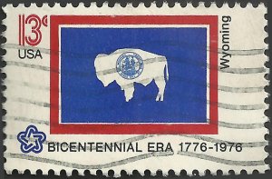 # 1676 USED STATE FLAG WYOMING