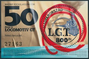 Hungary 2021 MNH Music Stamps Rock Classics II Locomotiv GT Trains 1v M/S