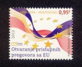 Montenegro Sc# 316 MNH Negotiations with EU