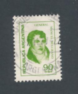 Argentina 1970 Scott 937 used - 90c, Belgrano