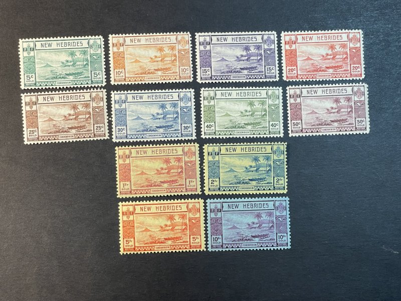 NEW HEBRIDES(BRITISH) # 50-61-MINT/HINGED---COMPLETE SET---1938