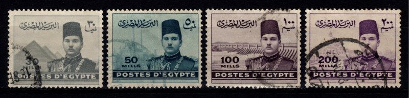 Egypt 1939 King Farouk and Pyramids, Part Set [Used]