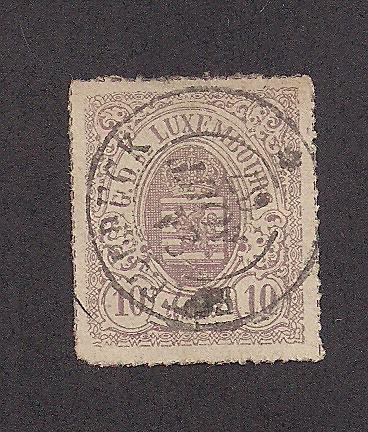 LUXEMBOURG SC# 19a F-VF U 1865