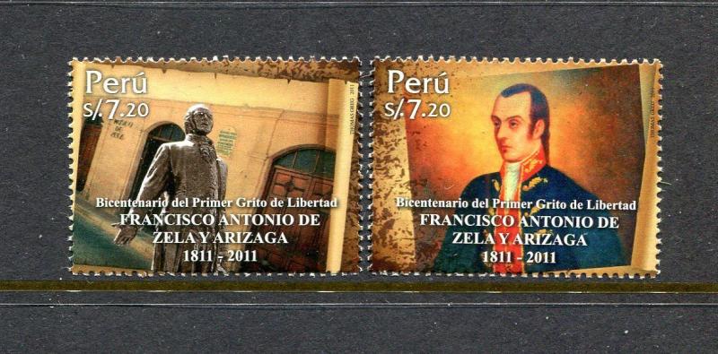 Peru 1771, MNH, Francisco Antonio de Zela Military Art Painting 2011. x29672