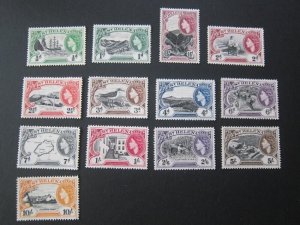 St Helena 1953 Sc 140-152 set MH