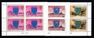 Jersey 1980 Parish Arms  Booklet panes of 4  NHM (dated  May 1980)