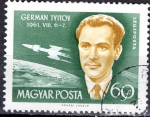 Hungary; 1962: Sc. # C222: Used CTO Single Stamp