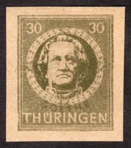 1946, Germany, Thuringia 30pf, MH, Sc 16N8a