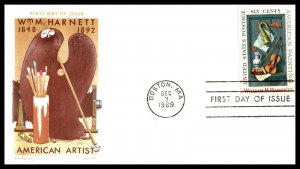 10456 OAS-CNY FDC JACKSON SCOTT 1386 – 1969 6c William M. Harnett