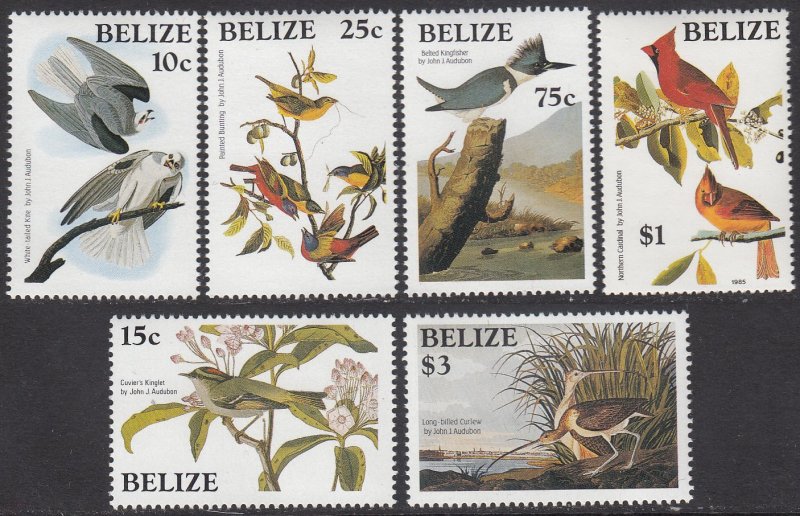 Belize 750-755 MNH CV $7.60