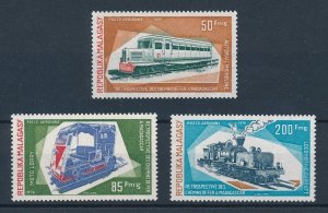 [113491] Madagascar 1974 Railway trains Eisenbahn MNH