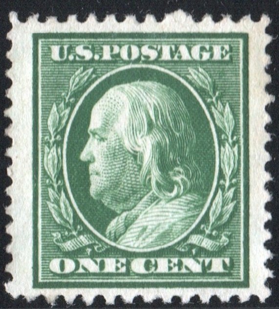 SC#331 1¢ Franklin (1908) Uncancelled/No Gum