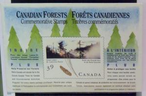 CANADA   S/S   MNH Scott # 1284a   Majestic Forests: Great Lakes  CV$ 15.00