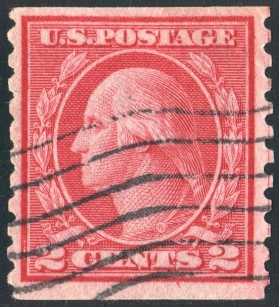 SC#492 2¢ Washington Coil Single (1916) Used