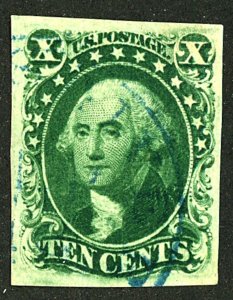 U.S. #15 USED BLUE CANCEL