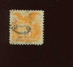 116 Eagle and Shield Used Stamp with Hiogo Japan Cancel (Stock Bx 865)