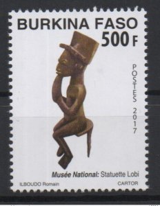 2017 Burkina Faso Mi. ? National Museum Lobi Statuette 1 Val.-