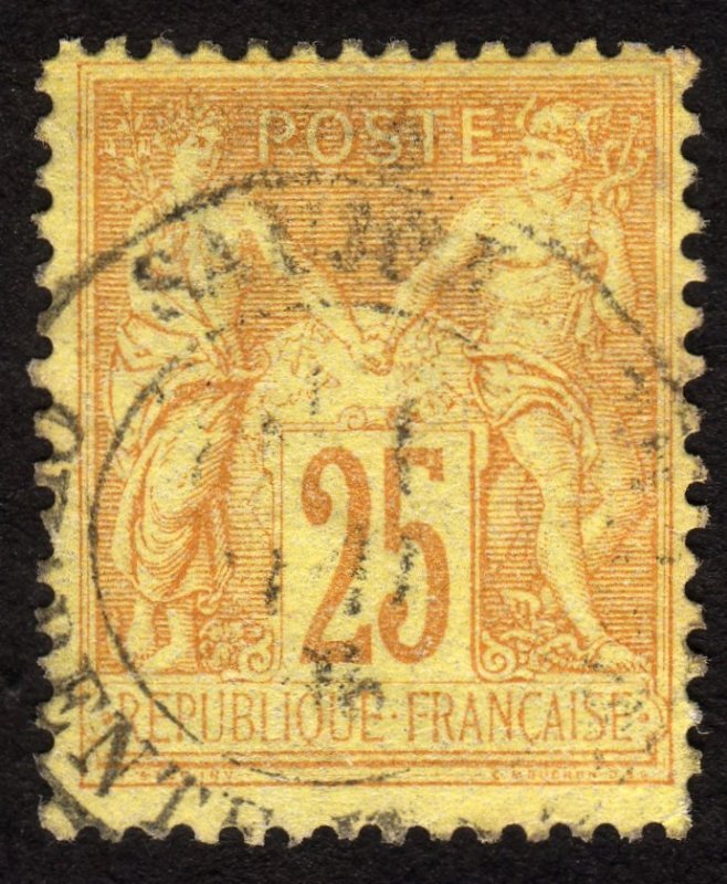 1879, France 25c, Used, Sc 99