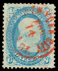 MOMEN: US STAMPS #63 USED XF