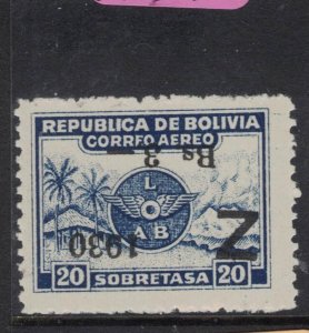 Bolivia SC C25A MNH (6fpd)