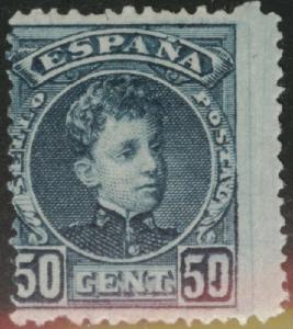 SPAIN Scott 283 MH* King Alfonso XIII 1901-1905 CV$30