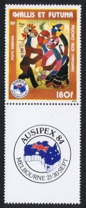 Wallis and Futuna Ausipex '84 with label 1984 MNH SC#C136 SG#453