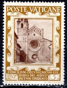 Vatican; 1946; Scott # 110: Mint Gumless Single Stamp