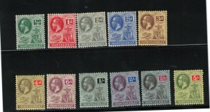 Montserrat #43 - #53 Very Fine Mint Lightly Hinged & Never Hinged Set