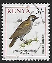 Kenya # 600 - Greater Honeyguide - used     [KlBlw]