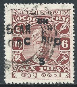 India-Cochin, Sc #O11, 6p Used