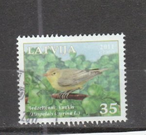 Latvia  Scott#  790  Used  (2011 Icterine Warbler)