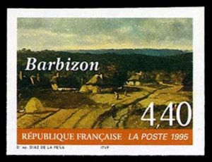 France, 1950-Present #2461 (YT 2970) Cat€20, 1995 Barbizon, imperf. single,...