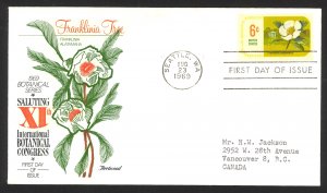 USA Sc# 1378   (Fleetwood) FDC single (b) (Seattle, WA) 1969 Botanical Congress