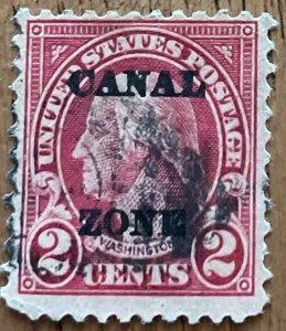 Canal Zone #73 Used Single PM Overprint George Washington L48