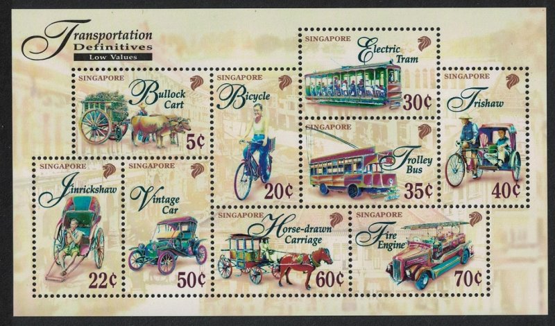 Singapore Transportation MS 1997 MNH SG#MS878