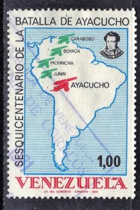 VENEZUELA SC# 1096 **USED** 1974  1b    SEE SCAN