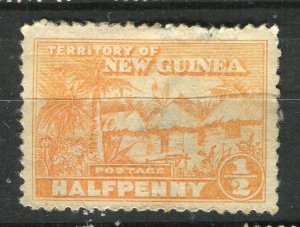 NEW GUINEA; 1930s early Village Pictorial issue 1/2d. Mint unused value