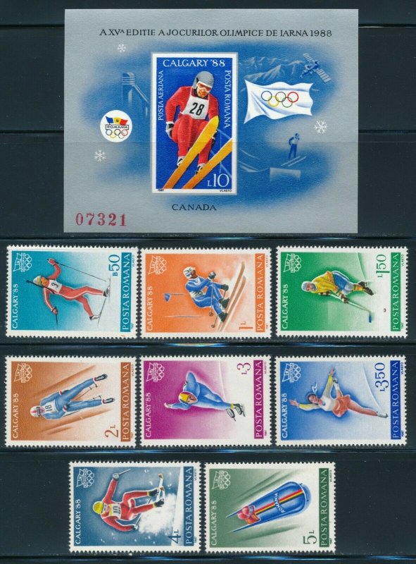 Romania - Calgary Olympic Games MNH Sports Set (1988)