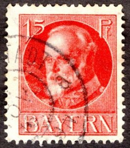 1920, Germany Bavaria 15pf, Used, Sc 101