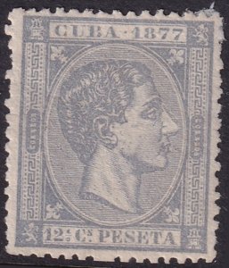 Cuba 1877 Sc 72 MNG(*) blue grey